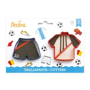 Set van 2 koekjesuitstekers Voetbalshirt & Voetbalbroekje